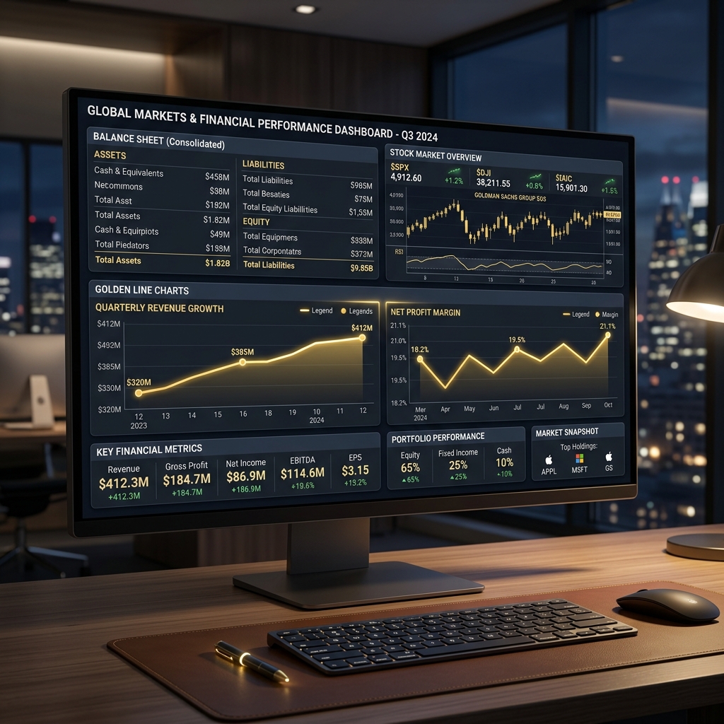 Financial restructuring and balance sheet analysis desk